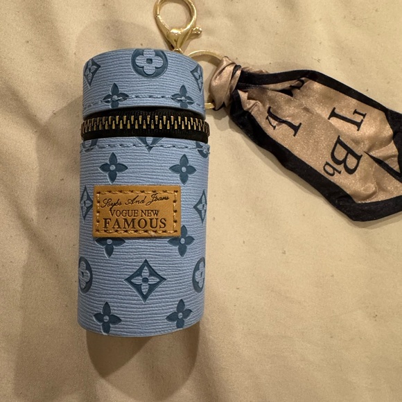 Accessories - Blue Patterned Keychain Holder